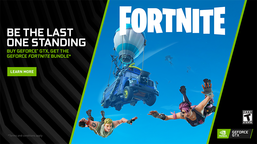 GeForce GTX Fortnite Bundle Featuring The Counterattack Set